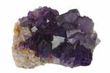 Purple Cubic Fluorite Crystal Cluster - Morocco #137150-1